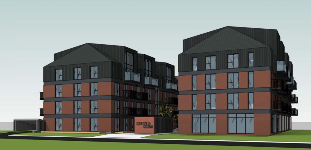 Kastyčio namai (Kastyčio g. 29) - Viešbutis - vizualizacija