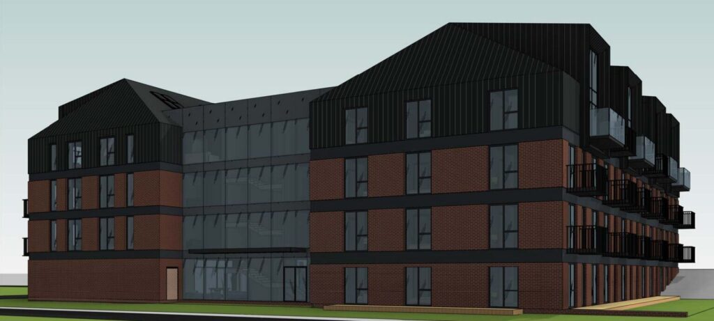 Kastyčio namai (Kastyčio g. 29) - Viešbutis - vizualizacija