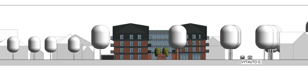 Kastyčio namai (Kastyčio g. 29) - Viešbutis - vizualizacija