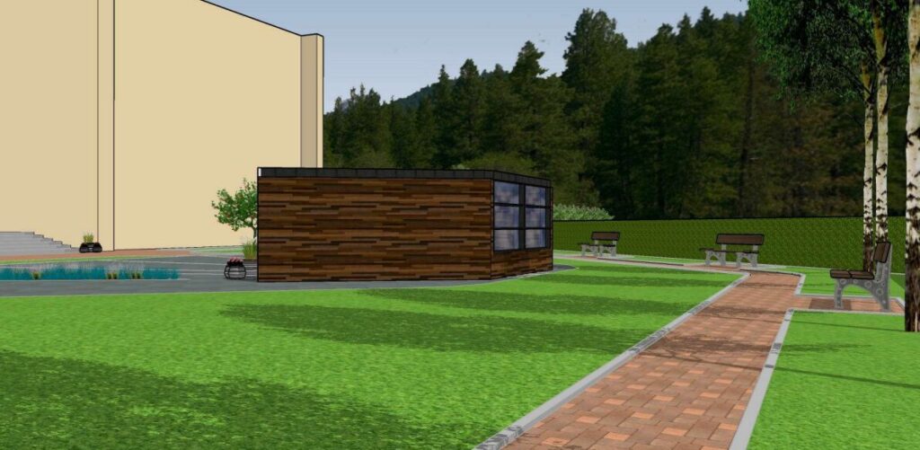 Klaipėdos pl. 74 (Klaipėdos pl. 74) - Parking facility, Pedestrian path, Street - visualization