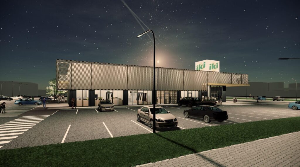 IKI prekybos centras (Kretingos g. 27) - Pārtikas veikals, Tirdzniecības centrs - vizualizācija