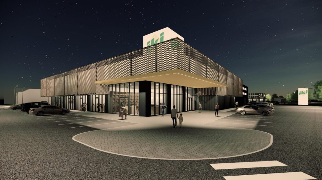 IKI prekybos centras (Kretingos g. 27) - Pārtikas veikals, Tirdzniecības centrs - vizualizācija