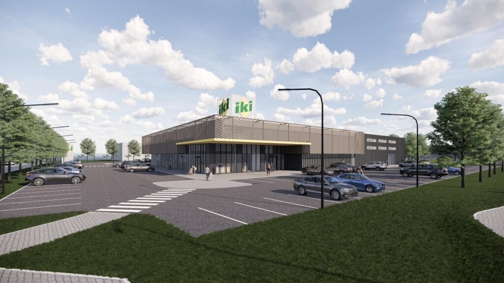 IKI prekybos centras (Kretingos g. 27) - Pārtikas veikals, Tirdzniecības centrs - vizualizācija