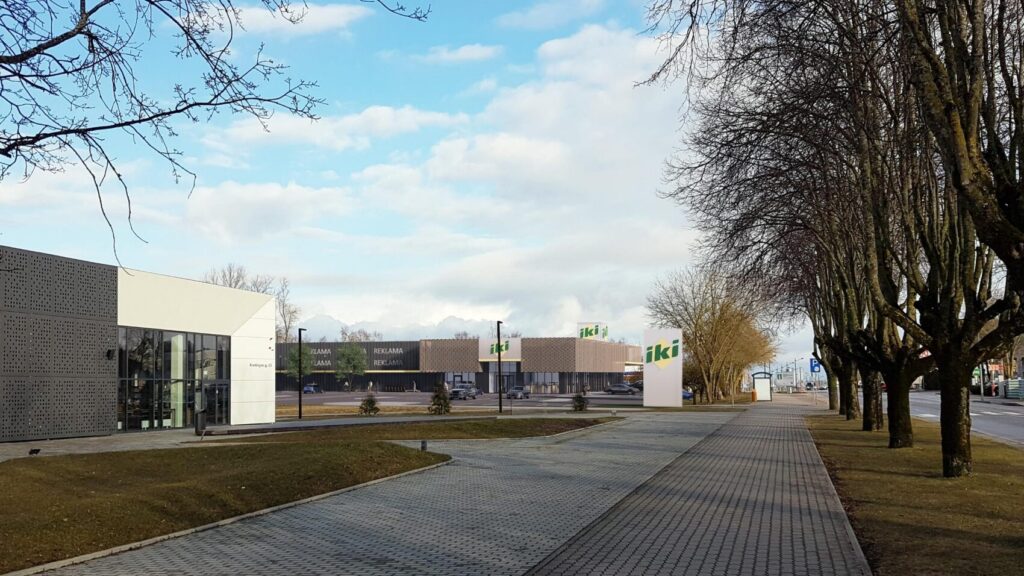 IKI prekybos centras (Kretingos g. 27) - Pārtikas veikals, Tirdzniecības centrs - vizualizācija