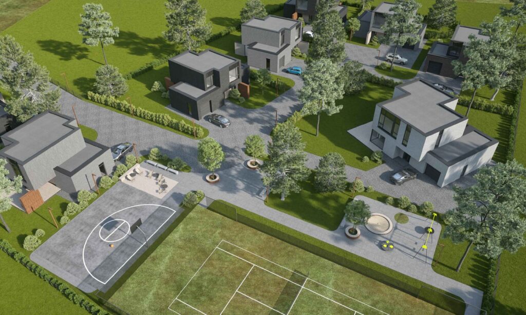 Kunigiškių g. 4E (Kunigiškių g. 4E) - Private house community - visualization