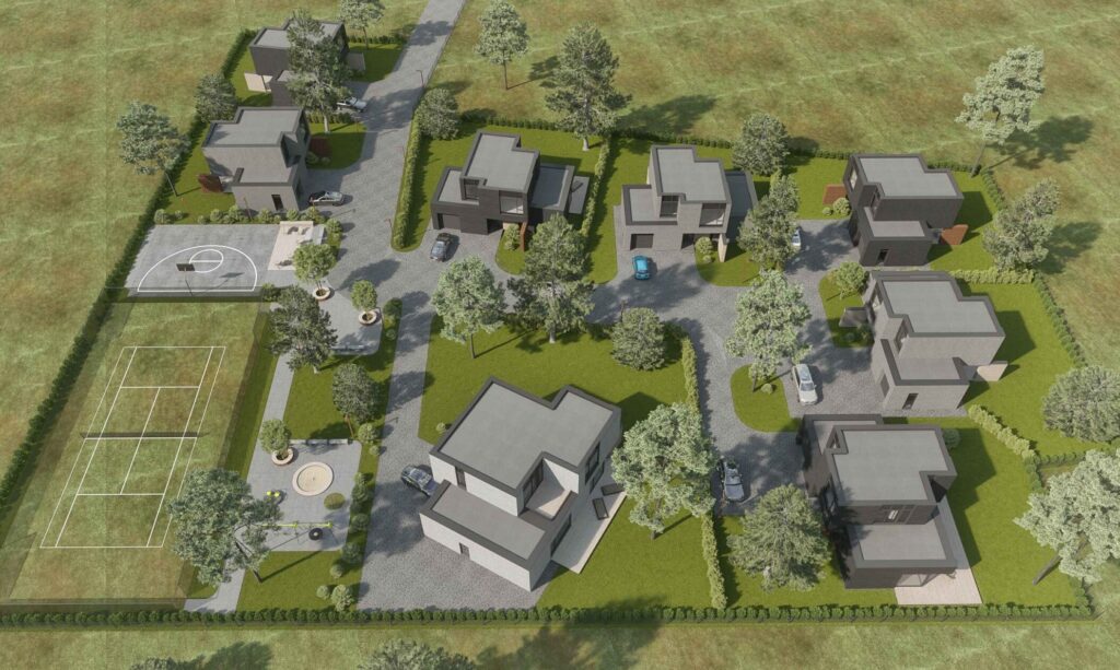 Kunigiškių g. 4E (Kunigiškių g. 4E) - Private house community - visualization