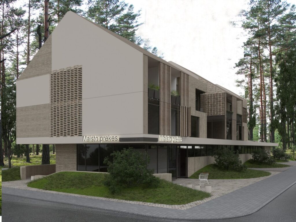 Kunigiškių g. 4F (Kunigiškių g. 4F) - Food store, Multi apartment - visualization