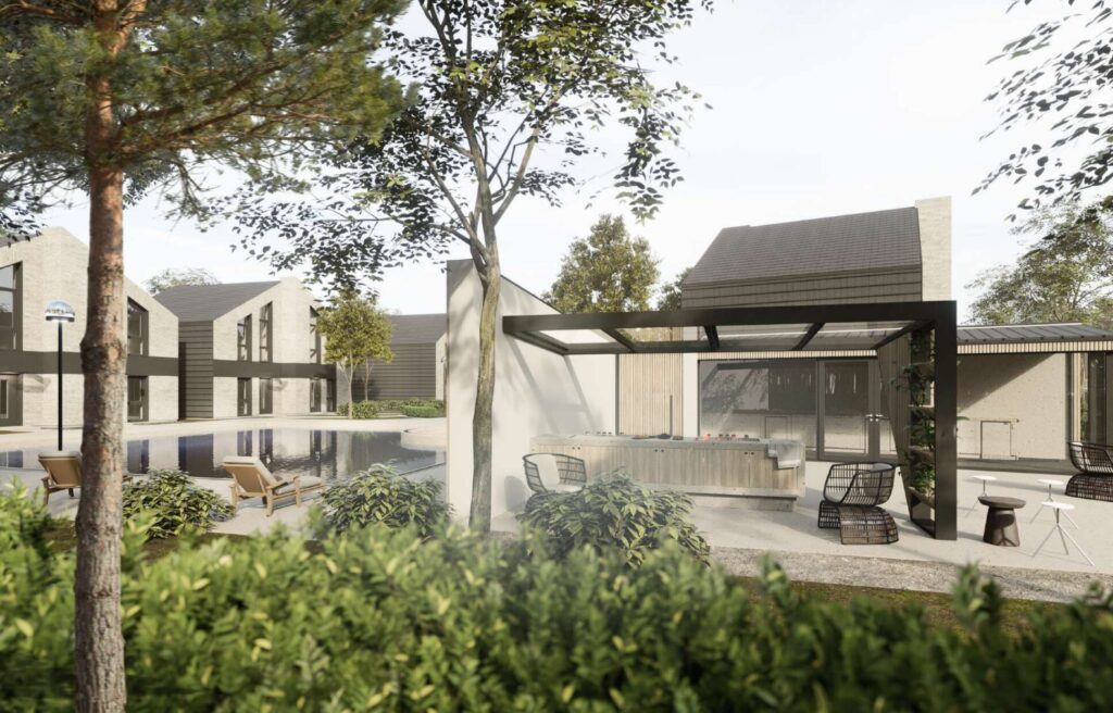 J7 Beržas (Latgalos g. 7, 9, 10, 12, 13, 15, 17, 19, 21) - Row housing - visualization