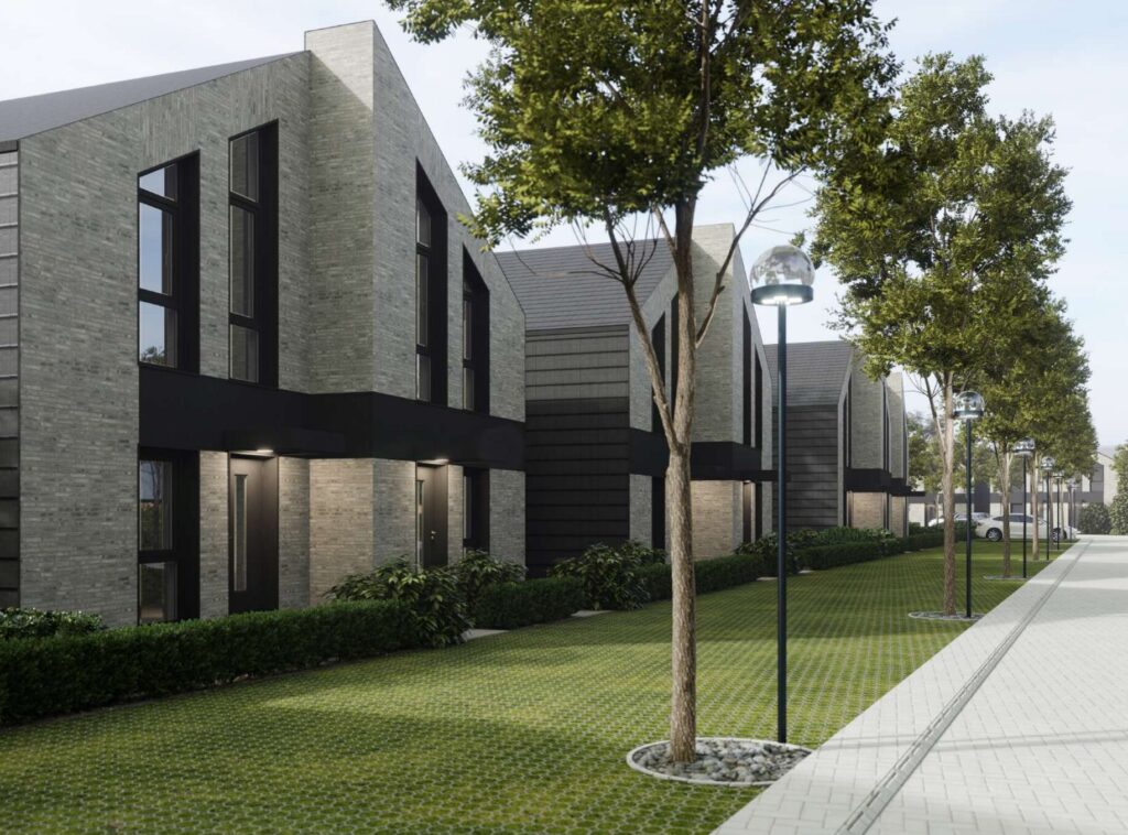 J7 Beržas (Latgalos g. 7, 9, 10, 12, 13, 15, 17, 19, 21) - Row housing - visualization