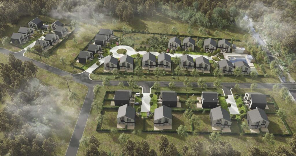 J7 Beržas (Latgalos g. 7, 9, 10, 12, 13, 15, 17, 19, 21) - Row housing - visualization