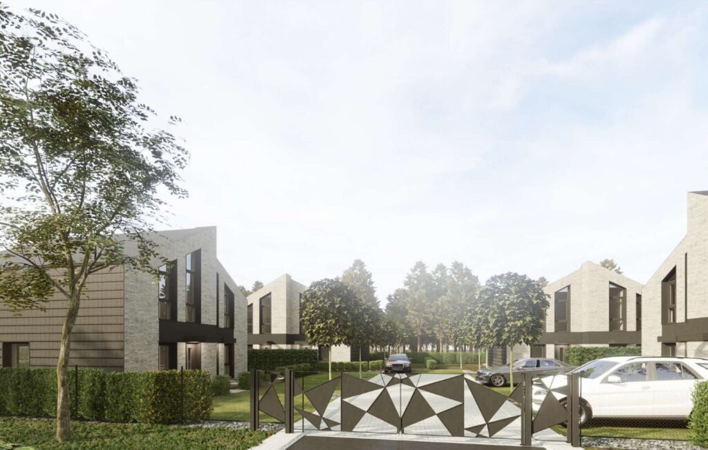 J7 Beržas (Latgalos g. 7, 9, 10, 12, 13, 15, 17, 19, 21) - Row housing - visualization