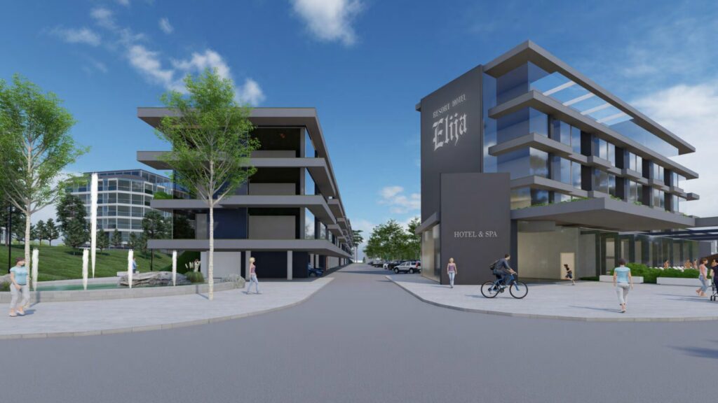 Elija kompleksas II (Mokyklos g. 62) - Viešbutis, Poilsio kompleksas - vizualizacija