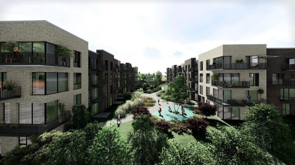 Moravų g. 9 1 etapas (Moravų g. 9) - Daudzdzīvokļu nams - vizualizācija