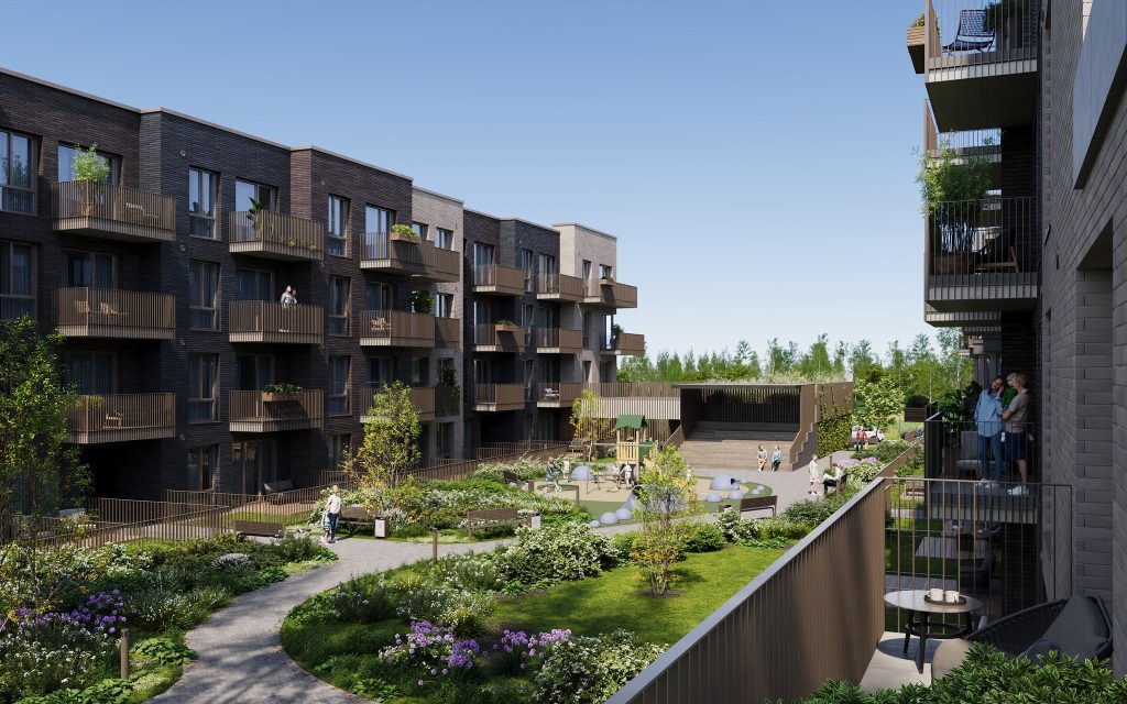 Moravų g. 9 1 etapas (Moravų g. 9) - Daudzdzīvokļu nams - vizualizācija