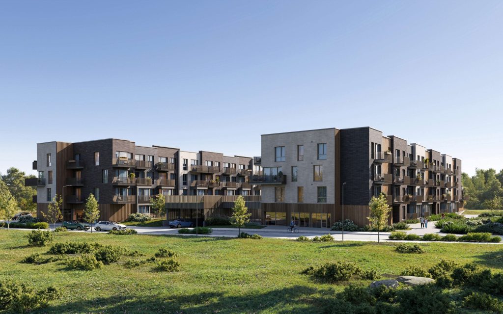 Kalnėnų Baltas lapas 1 etapas (Moravų g. 9) - Korterelamu - visuaalne