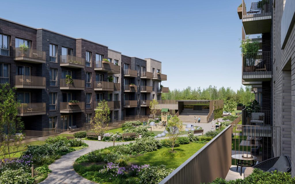 Kalnėnų Baltas lapas 1 etapas (Moravų g. 9) - Korterelamu - visuaalne