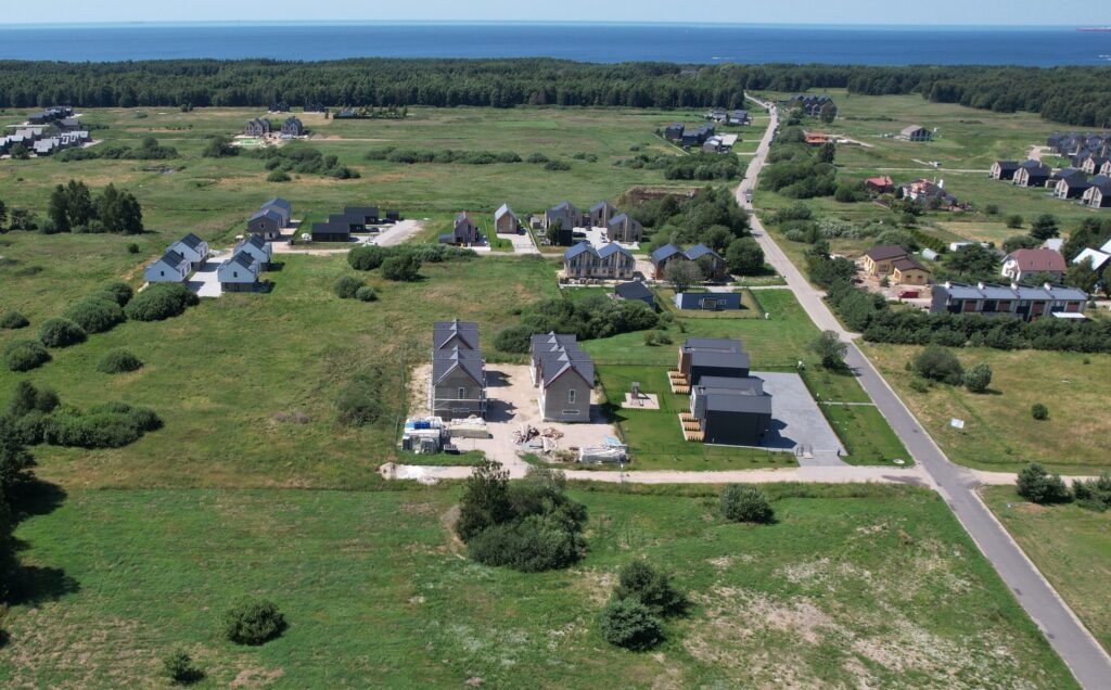 M8 Palanga (Sėlių g. 21) - Sublokuoti namai - statybų nuotraukos