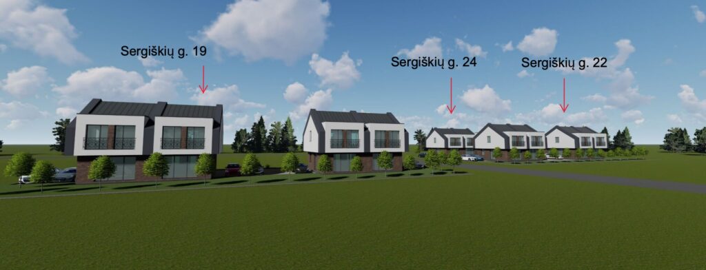 Sergiškių g. 19 (Sergiškių g. 19) - Row housing - visualization