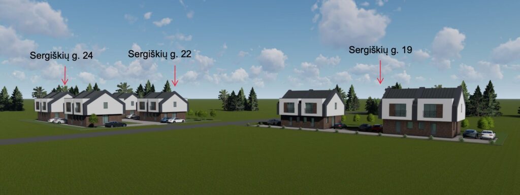 Sergiškių g. 19 (Sergiškių g. 19) - Row housing - visualization