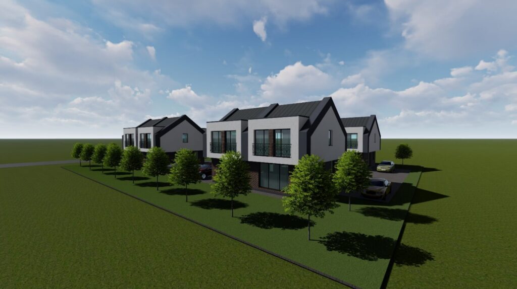 Sergiškių g. 22, 24 (Sergiškių g. 22, 24) - Rindu mājas - vizualizācija