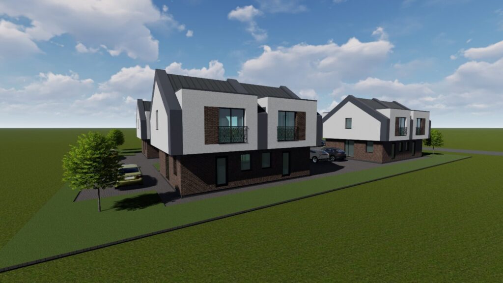 Sergiškių g. 22, 24 (Sergiškių g. 22, 24) - Rindu mājas - vizualizācija