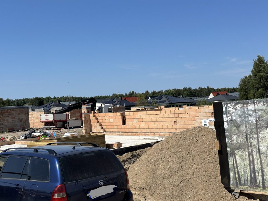 V39 (Vaivorykštės g. 39, 39A, 39B) - Row housing - construction photos