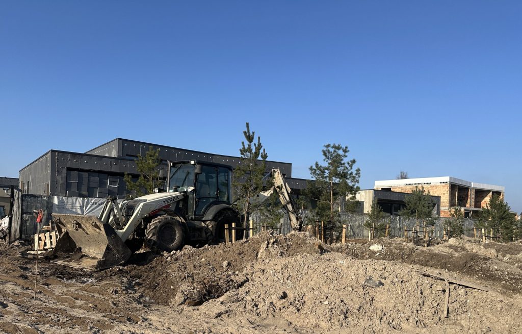 V39 (Vaivorykštės g. 39, 39A, 39B) - Row housing - construction photos