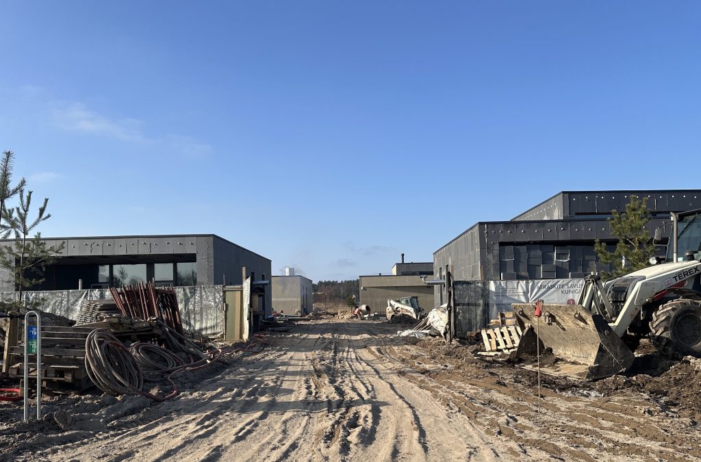 V39 (Vaivorykštės g. 39, 39A, 39B) - Row housing - construction photos