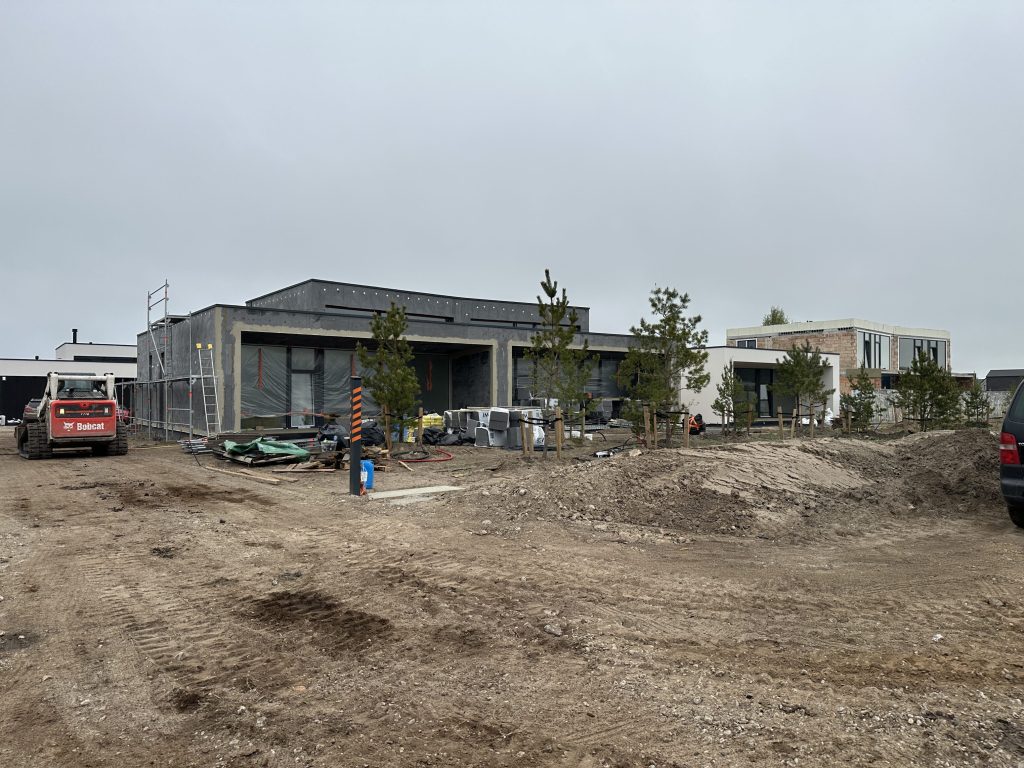 V39 (Vaivorykštės g. 39, 39A, 39B) - Row housing - construction photos