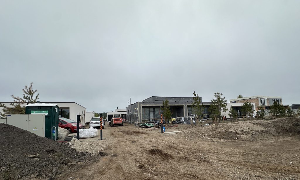 V39 (Vaivorykštės g. 39, 39A, 39B) - Row housing - construction photos