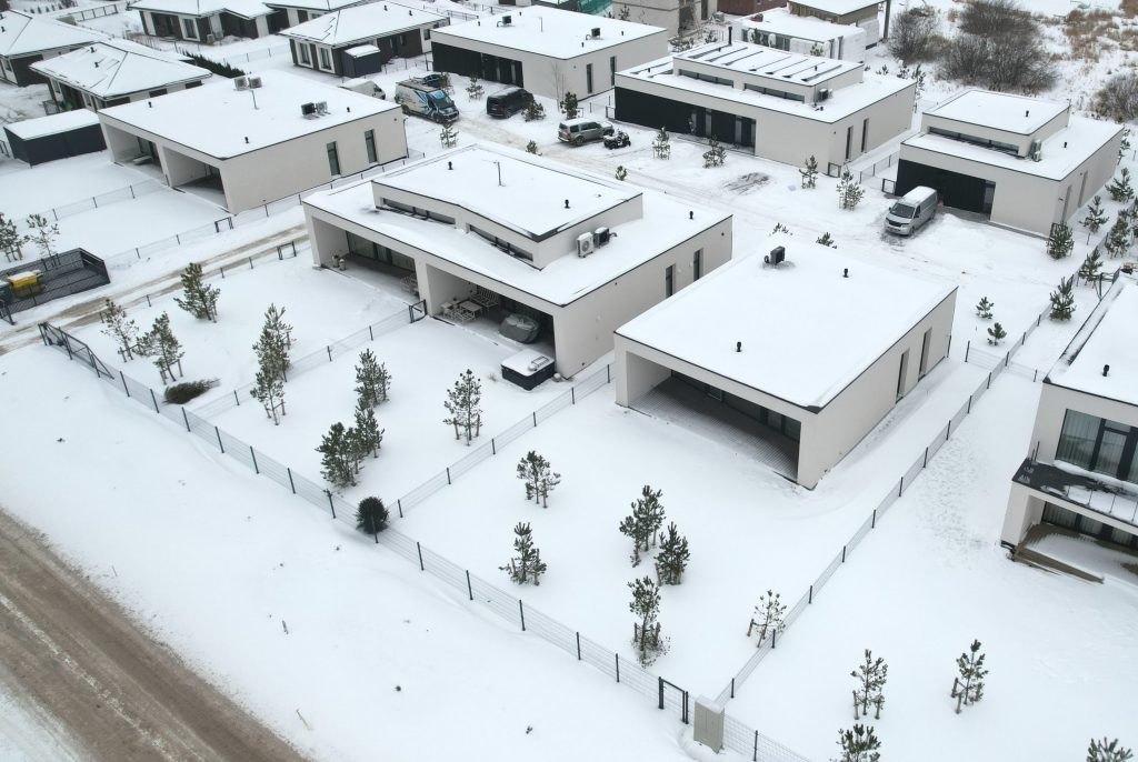 V39 (Vaivorykštės g. 39, 39A, 39B) - Sublokuoti namai - statybų nuotraukos