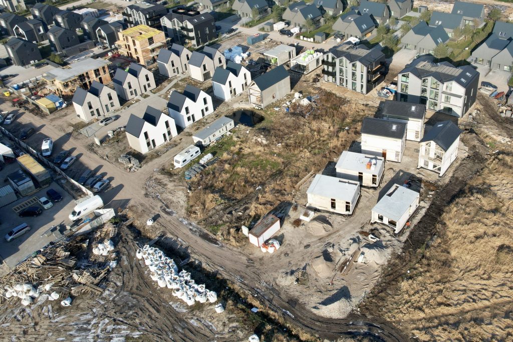 Vaivorykštės g. 62I (Vaivorykštės g. 62I) - Private house community - construction photos