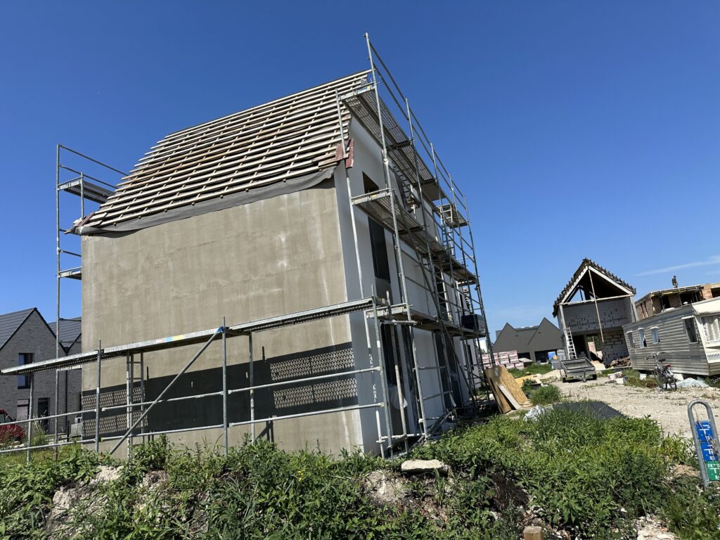 Vaivorykštės g. 62K (Vaivorykštės g. 62K) - Row housing - construction photos