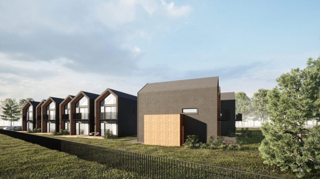 Šviesos g. 1 (Šviesos g. 1) - Row housing - visualization