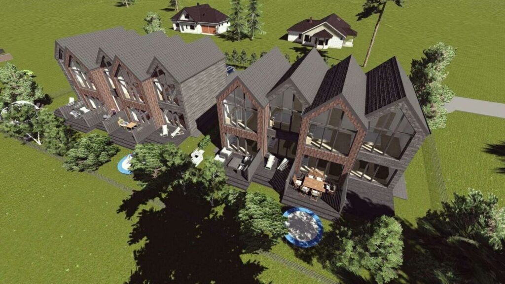 Vaivorykštės g. 16B (Vaivorykštės g. 16B) - Row housing - visualization