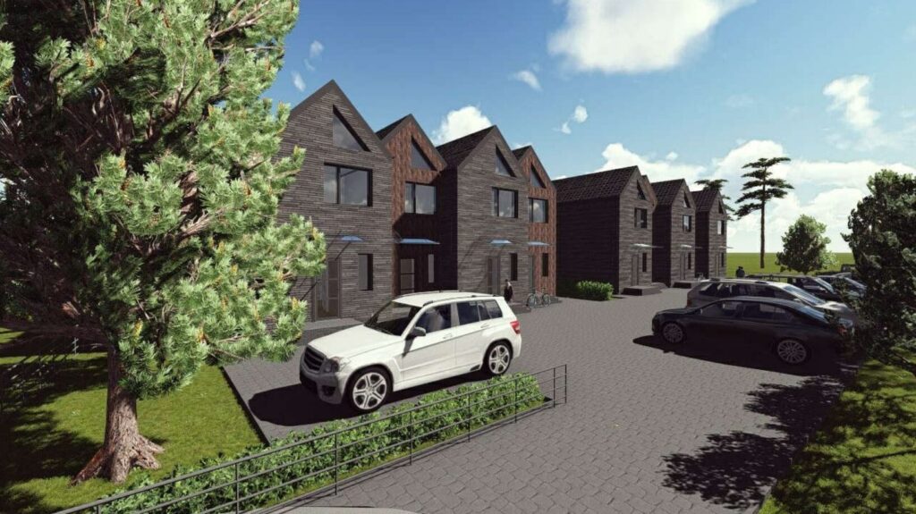 Vaivorykštės g. 16B (Vaivorykštės g. 16B) - Row housing - visualization