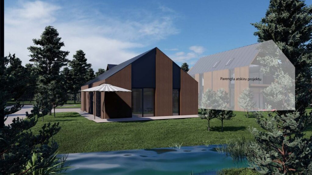 Vaivorykštės g. 23 (Vaivorykštės g. 23) - Row housing - visualization