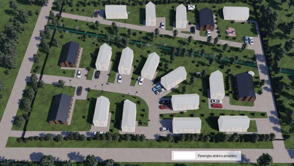 Vaivorykštės g. 23 (Vaivorykštės g. 23) - Row housing - visualization