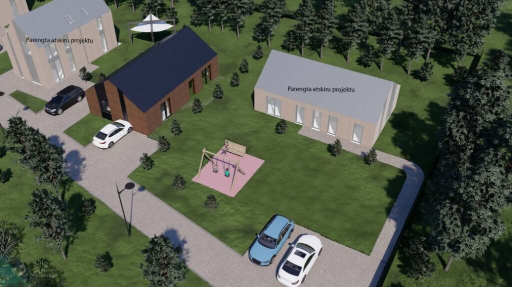 Vaivorykštės g. 23 (Vaivorykštės g. 23) - Row housing - visualization