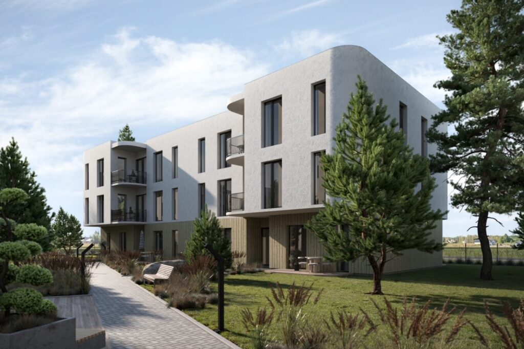 Takas į jūrą 3 etapas | 1-4 namai (Vaivorykštės g. 70) - Daugiabutis - vizualizacija