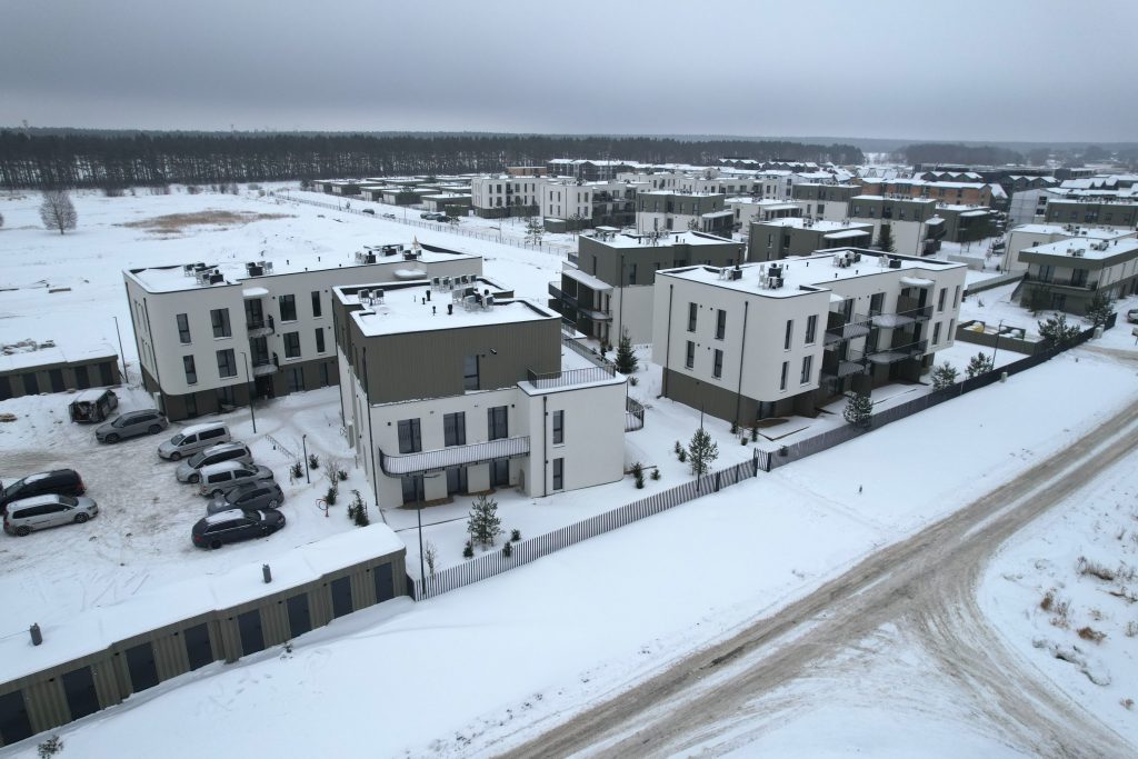 Takas į jūrą 3 etapas | 1-4 namai (Vaivorykštės g. 70) - Daugiabutis - statybų nuotraukos
