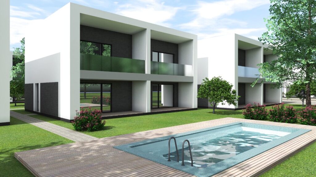 Vaivorykštės g. 84; 84A; 84B; 84C; 84D; 84E; 86; 86A; 86B; 86C; 86D; 86E; 88A; 88B; 90; 90A; 90B; 90C (Vaivorykštės g. 84; 84A; 84B; 84C; 84D; 84E; 86; 86A; 86B; 86C; 86D; 86E; 88A; 88B; 90; 90A; 90B; 90C) - Row housing - visualization