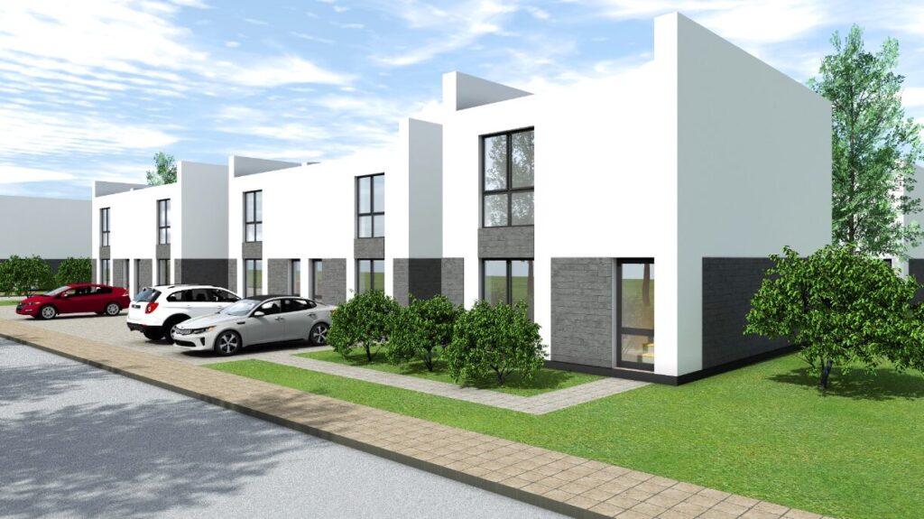 Vaivorykštės g. 84; 84A; 84B; 84C; 84D; 84E; 86; 86A; 86B; 86C; 86D; 86E; 88A; 88B; 90; 90A; 90B; 90C (Vaivorykštės g. 84; 84A; 84B; 84C; 84D; 84E; 86; 86A; 86B; 86C; 86D; 86E; 88A; 88B; 90; 90A; 90B; 90C) - Row housing - visualization