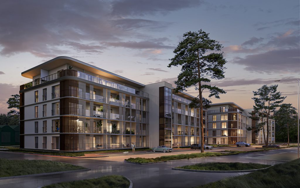 Samanų takais (Vanagupės g. 13D) - Daudzdzīvokļu nams - vizualizācija