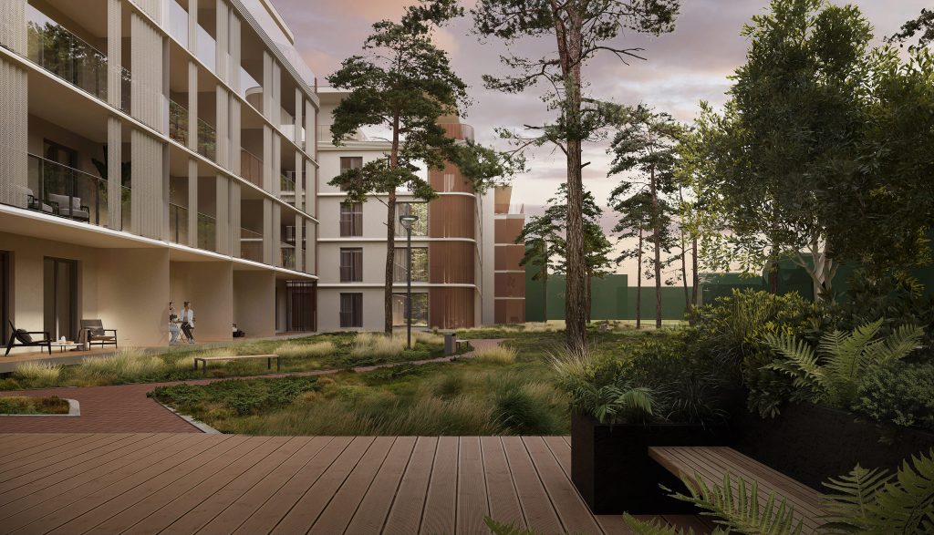 Samanų takais (Vanagupės g. 13D) - Daudzdzīvokļu nams - vizualizācija