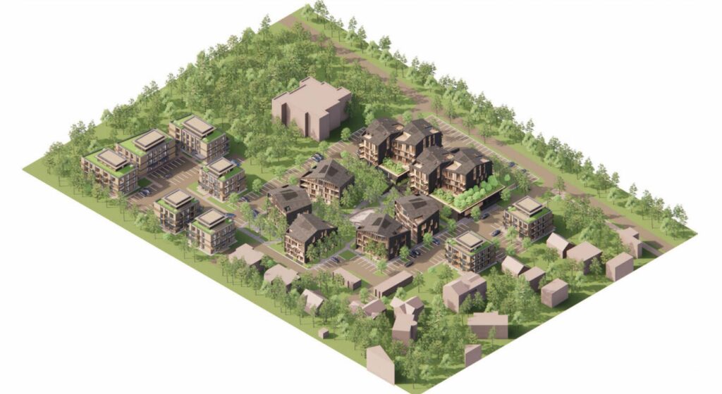 Melno Rezidenvija, poilsio ir svečių namai prie SPA (Vytauto g. 4) - Daudzdzīvokļu nams - vizualizācija