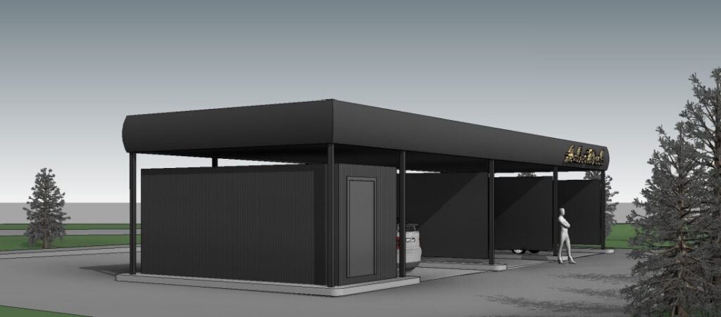 Žibų g. 50 (Žibų g. 50) - Automobilių plovykla - vizualizacija