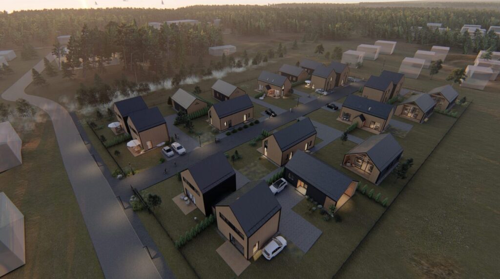 Aido takas II (Aido tak. 17, 19, 23) - Private house community, Row housing - visualization