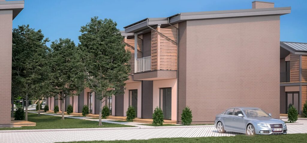 Grafų lankos (Vėžių g. 26) - Rindu mājas - vizualizācija