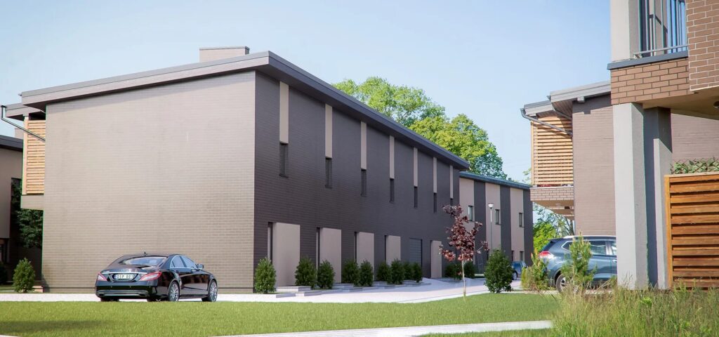 Grafų lankos (Vėžių g. 26) - Rindu mājas - vizualizācija